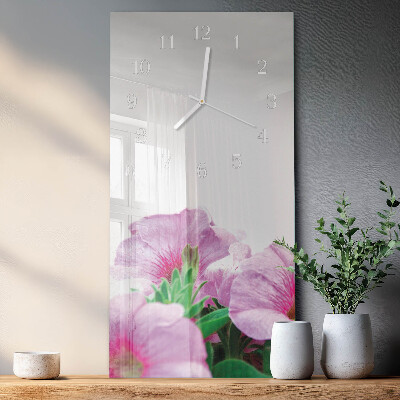 Vertikal klocka i glas Gullblommor