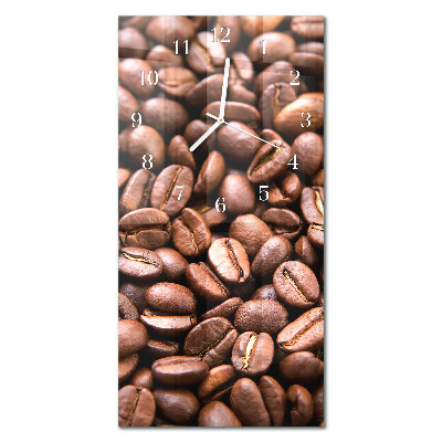Vertikal klocka i glas Koffeinbönor