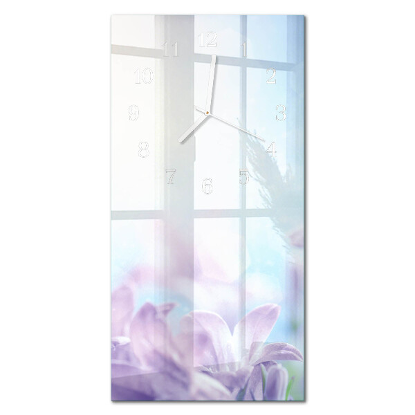 Vertikal klocka i glas Purpur