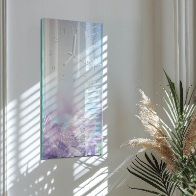 Vertikal klocka i glas Purpur