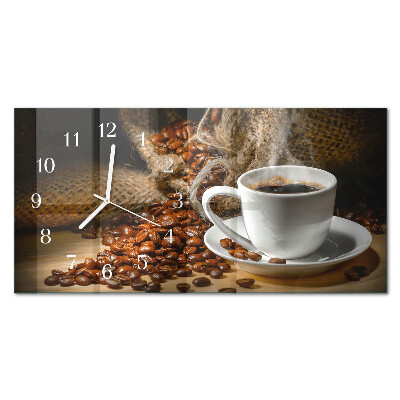 Horisontell rektangulär klocka Kaffeinfusion