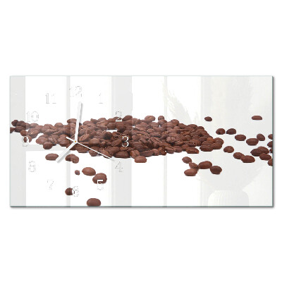 Horisontell rektangulär glasklocka Koffein i bönor