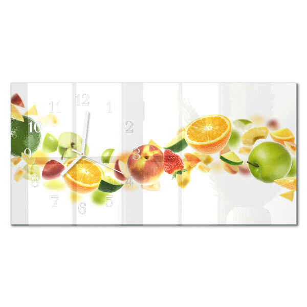 Horisontell rektangulär klocka Fruktblandning
