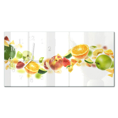 Horisontell rektangulär klocka Fruktblandning