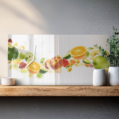 Horisontell rektangulär klocka Fruktblandning