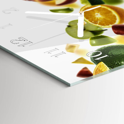 Horisontell rektangulär klocka Fruktblandning