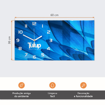 Horisontell rektangulär glasklocka Röda hund