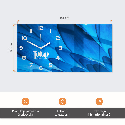 Horisontell rektangulär klocka Blåbär och björnbär