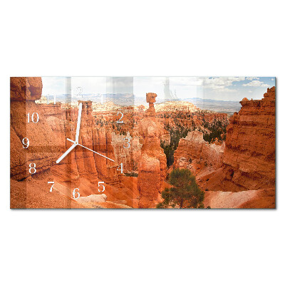 Horisontell rektangulär glasklocka Bryce Canyon