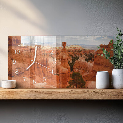 Horisontell rektangulär glasklocka Bryce Canyon