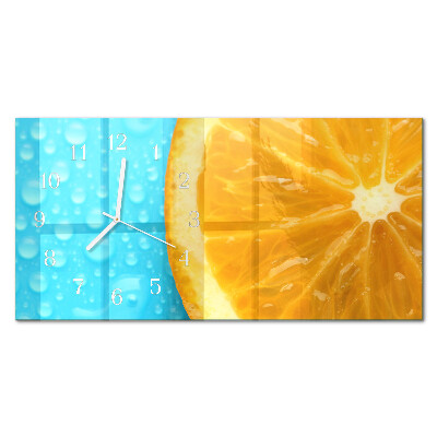Horisontell rektangulär glasklocka Apelsin citrus