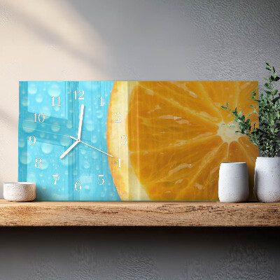Horisontell rektangulär glasklocka Apelsin citrus