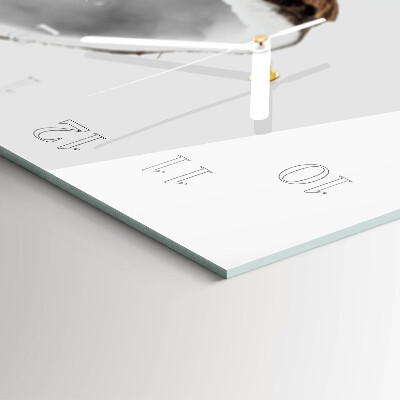 Horisontell rektangulär klocka Exotiska kokosnötter