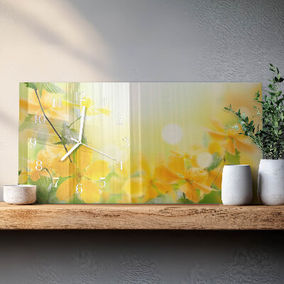 Horisontell rektangulär glasklocka Snittblommor
