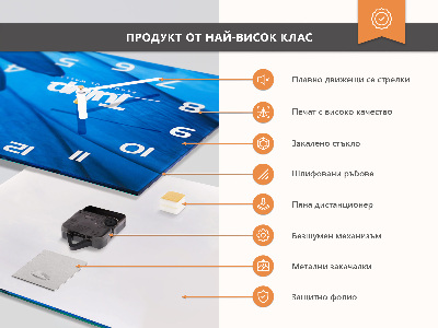 Horisontell rektangulär glasklocka Snittblommor