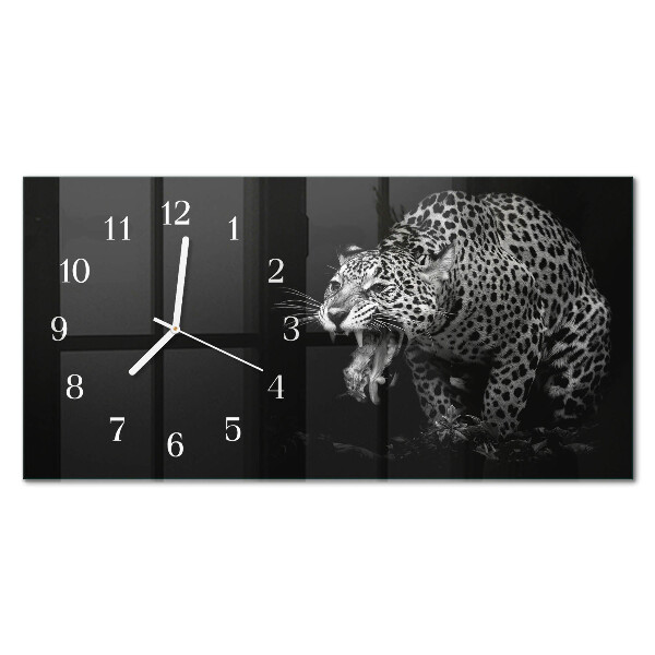 Horisontell rektangulär klocka Amerikansk jaguar