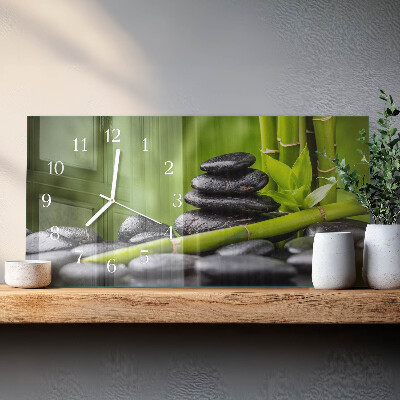Horisontell rektangulär glasklocka Meditationsstenar
