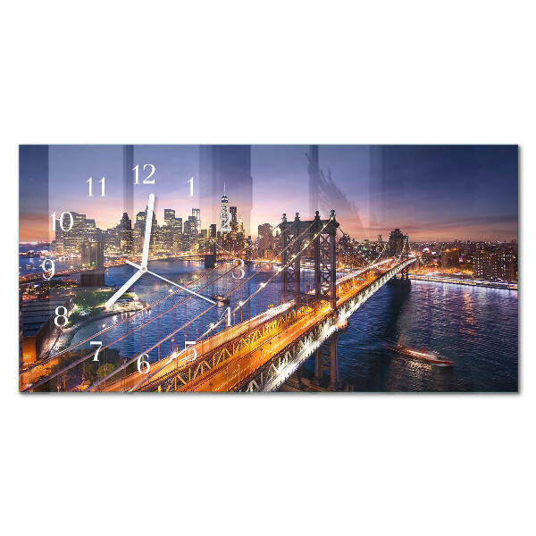 Horisontell rektangulär glasklocka New York