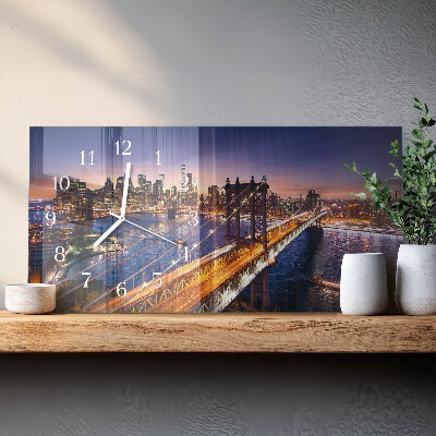 Horisontell rektangulär glasklocka New York