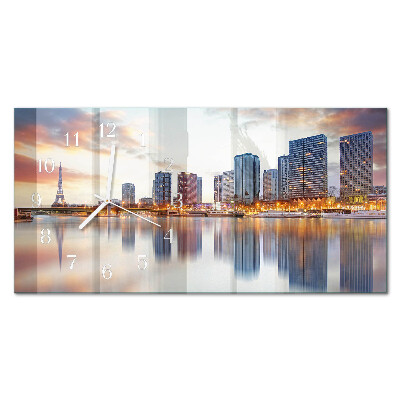 Horisontell rektangulär glasklocka Kvälls Paris