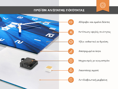 Klocka rektangulär Abstraktion