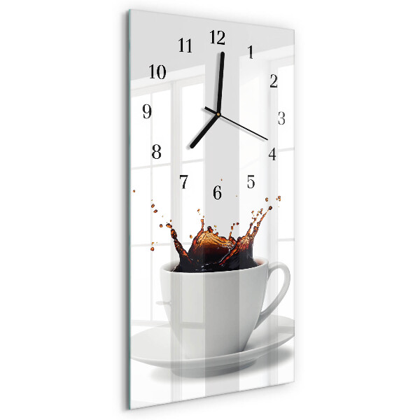 Vertikal rektangulär glasklocka Kaffe