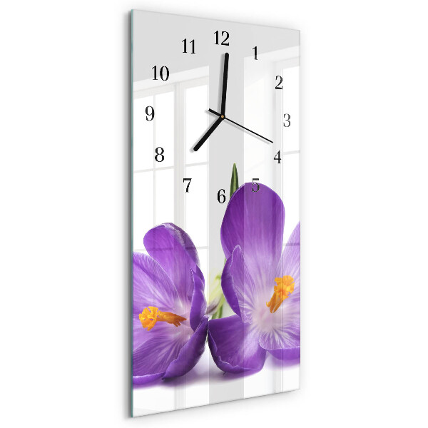 Klocka rektangulär Blomma