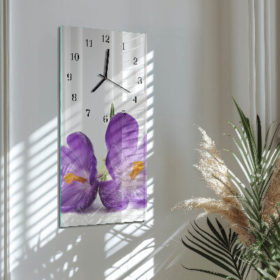 Klocka rektangulär Blomma