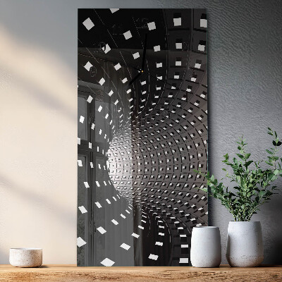 Vertikal rektangulär glasklocka Tunnel