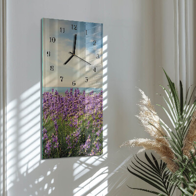 Klocka rektangulär Blommor