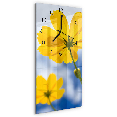 Klocka rektangulär Blomma