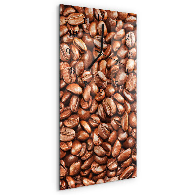 Klocka rektangulär Kaffebönor