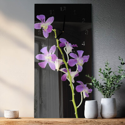 Vertikal rektangulär glasklocka Blommor