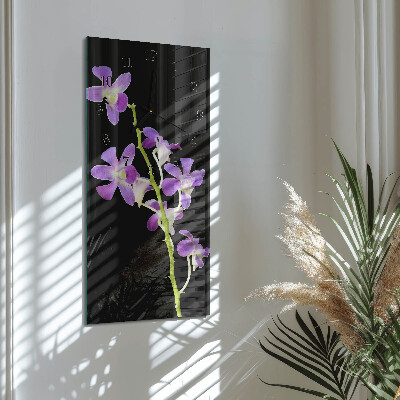 Vertikal rektangulär glasklocka Blommor