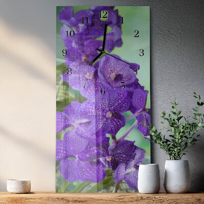Vertikal rektangulär glasklocka Blommor