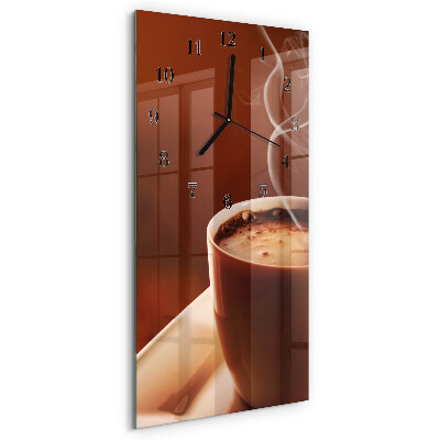 Klocka rektangulär Kaffe