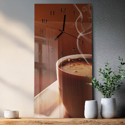 Klocka rektangulär Kaffe