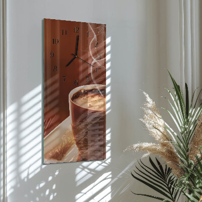 Klocka rektangulär Kaffe