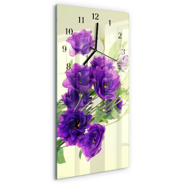 Klocka rektangulär Blommor
