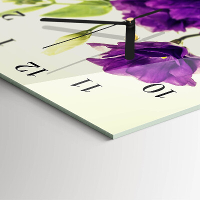 Klocka rektangulär Blommor
