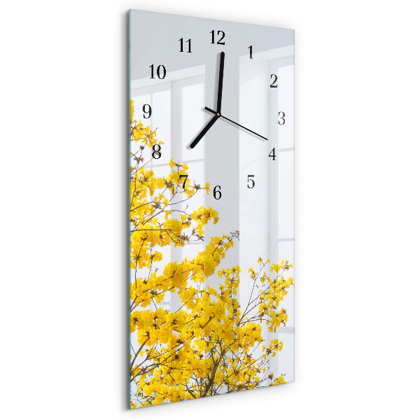 Vertikal rektangulär glasklocka Blommande träd