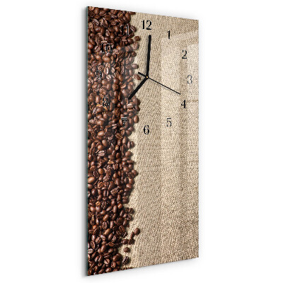Klocka rektangulär Kaffebönor