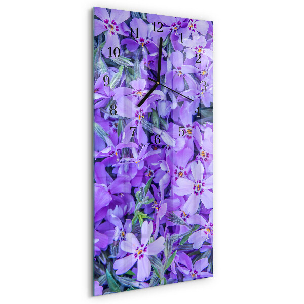 Klocka rektangulär Blommor