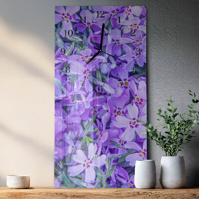 Klocka rektangulär Blommor