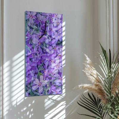 Klocka rektangulär Blommor