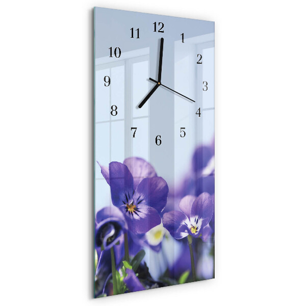 Vertikal rektangulär glasklocka Blommor