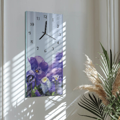Vertikal rektangulär glasklocka Blommor