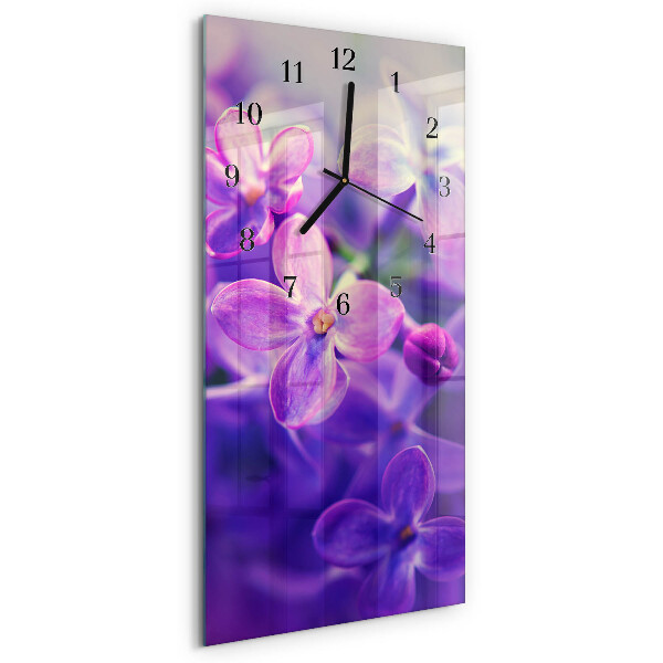 Klocka rektangulär Blommor