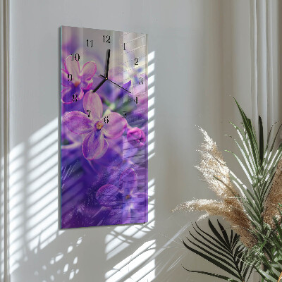 Klocka rektangulär Blommor
