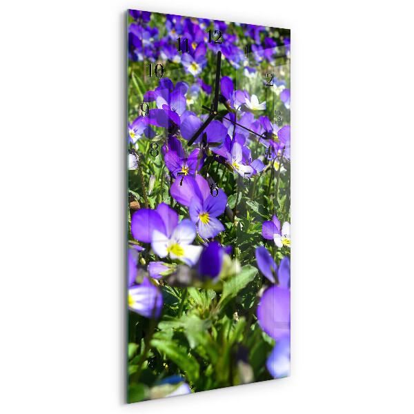 Klocka rektangulär Gullblommor